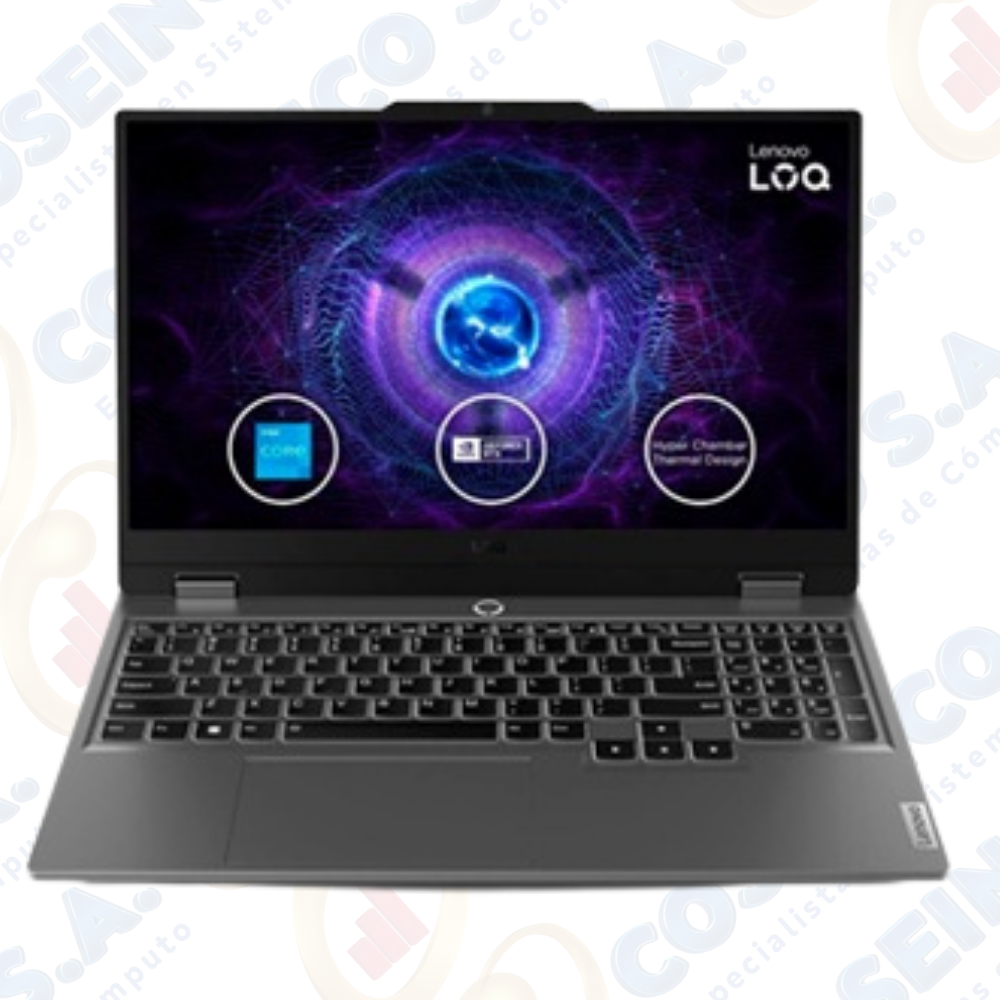 Notebook Lenovo LOQ 15IAX9 15.6&quot; FHD IPS, Core i5-12450HX hasta 4.4GHz, 24GB DDR5-4800MHz / 83GS00EQLM