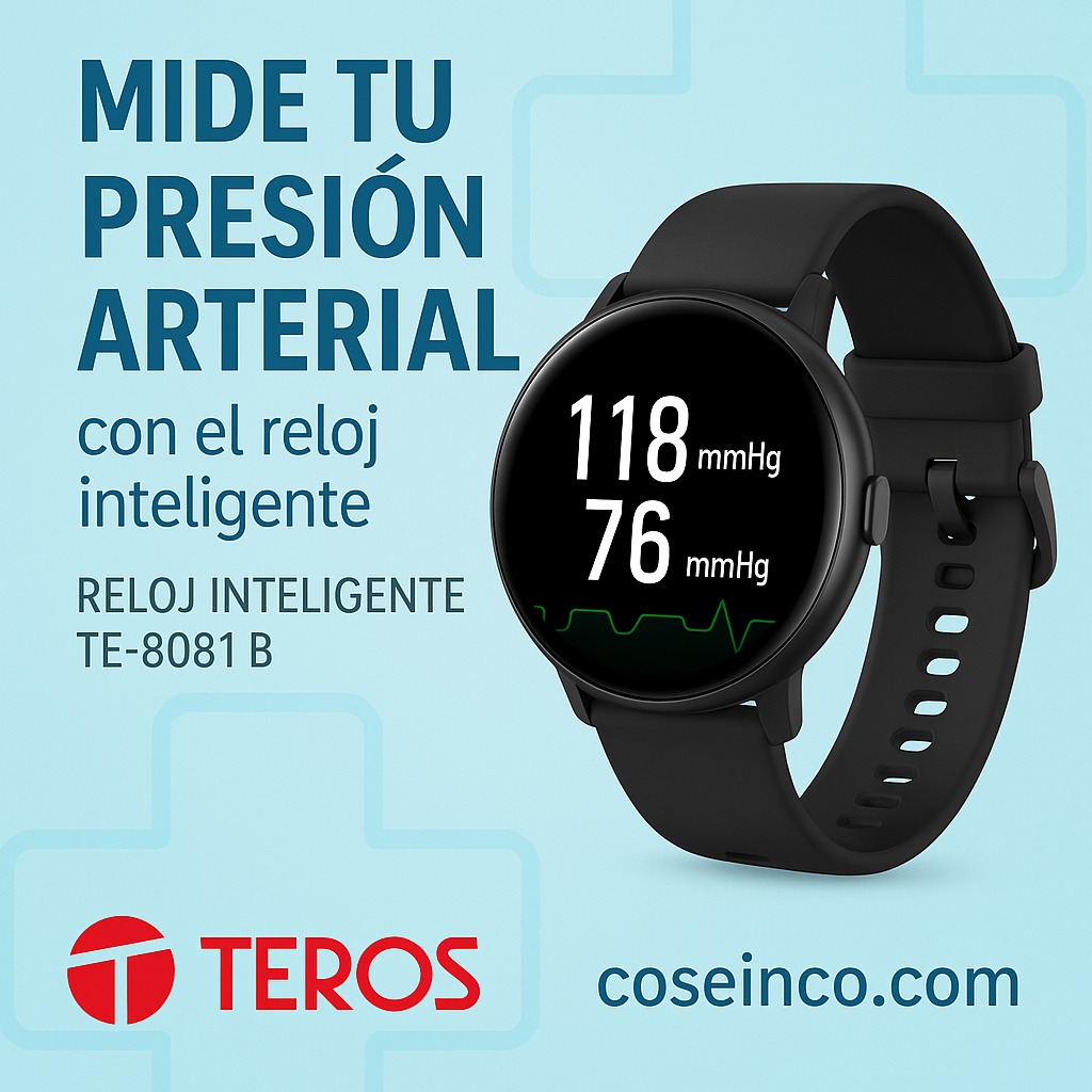 Reloj inteligente TEROS TE-8081B, 1.43&quot; AMOLED, IP68, bluetooth 5.3, negro / TE-8081