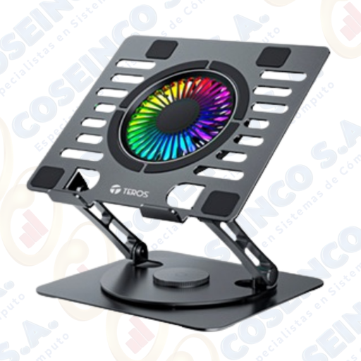 [418226] Cooler TEROS TE-7132N, compatible con notebooks de hasta 15.6", 1 fan de 11 cm / TE7132