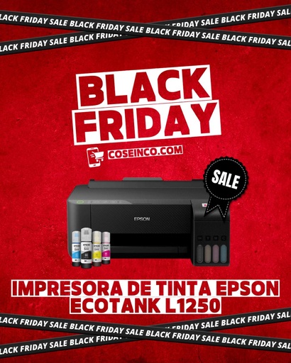 [435998] Impresora de tinta Epson EcoTank L1250, Imprime / Inalambrica / USB de alta velocidad / C11CJ71301