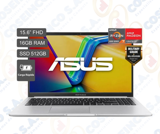 [473196] Notebook ASUS VIVO 15 Ryzen 7 , 15.6" , 16GB, 512GB SSD / 90NB0X22-M00VA0