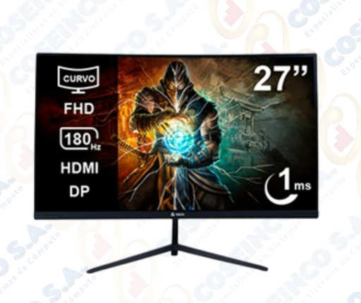 [484977] Monitor curvo gaming TEROS TE-2787G 27&quot; FHD VA 180Hz 1ms HDMI DP AUDIO OUT negro / TE-2787G