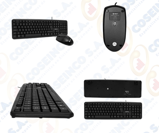 [370421] Kit teclado y mouse TEROS TE-4062N, USB, acabado elegante, negro, español , óptico / TE4062N