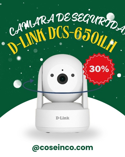 [491976] Camara de seguridad Inteligente D-Link DCS-6501LH, Resolucion 2K/Wi-Fi/Bluetooth LE 5.2 / DCS-6501LH