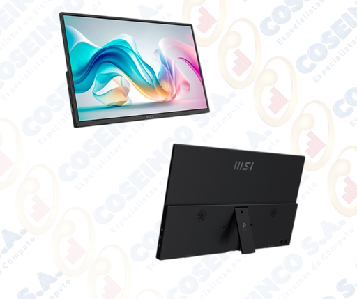 [488653] Monitor Portatil Plano MSI PRO MP165 E6, 15.6" FHD/IPS/HDMI x1/Tipo-C x2/Parlante: 2 x 1W /  PRO MP165 E6