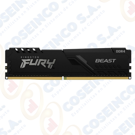 [376510] Memoria Kingston Fury Beast, 16GB, DDR4, 3200 MHz, PC4-25600, CL16, 1.35V. / KF432C16BB/16