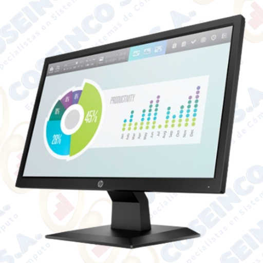 [322179] Monitor HP P204v 19.5&quot; HD+ (1600x900 a 60Hz) TN LED, HDMI / VGA / Pantalla Antirreflejo / 5RD66AA#ABM