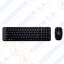 Kit Teclado y Mouse inalámbrico Logitech MK220, USB, Español, Negro, Español / 920-004428