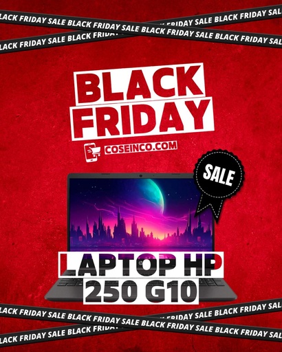 [474303] LAPTOP HP 250 G10 / 15.6" LCD LED HD SVA /CORE i5-1334U 1.30/4.60GHz / Memoria 16 GB DDR4-3200MHz/512 Disco SSD/SISTEMA FREE DOS / B5UW7AT#ABM